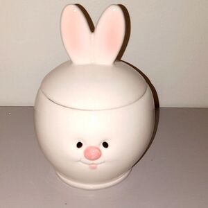 Easter Bunny Sugar Bowl Excellent